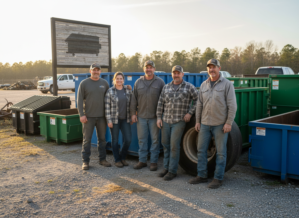 The Dumpster Rental Walterboro team at work in Walterboro